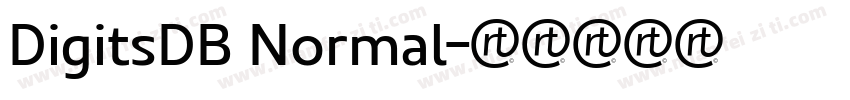 DigitsDB Normal字体转换